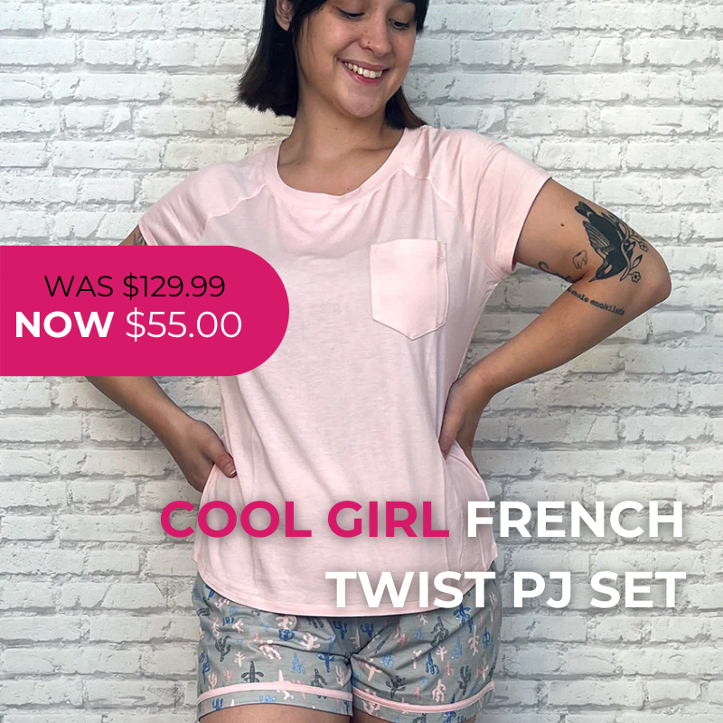 Cool Girl French Twist PJ Set