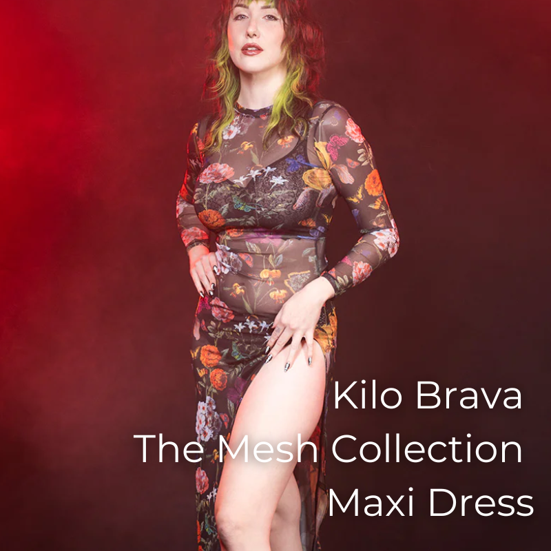 kilo brava the mesh collection maxi dress