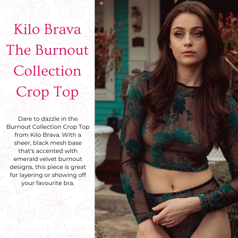 Kilo Brava The Burnout Collection crop top