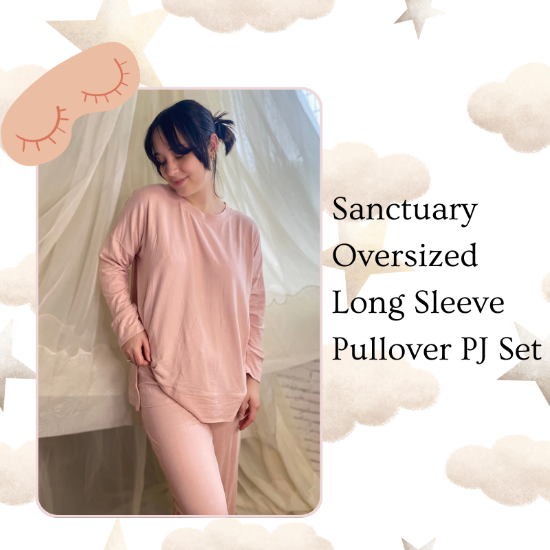 Sanctuary Oversized Long Sleeve Pullover PJ Set