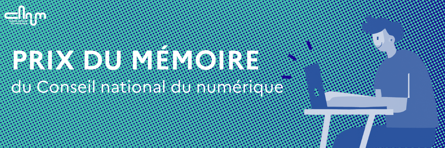 Visuel prix du mémoire Conseil national du numérique