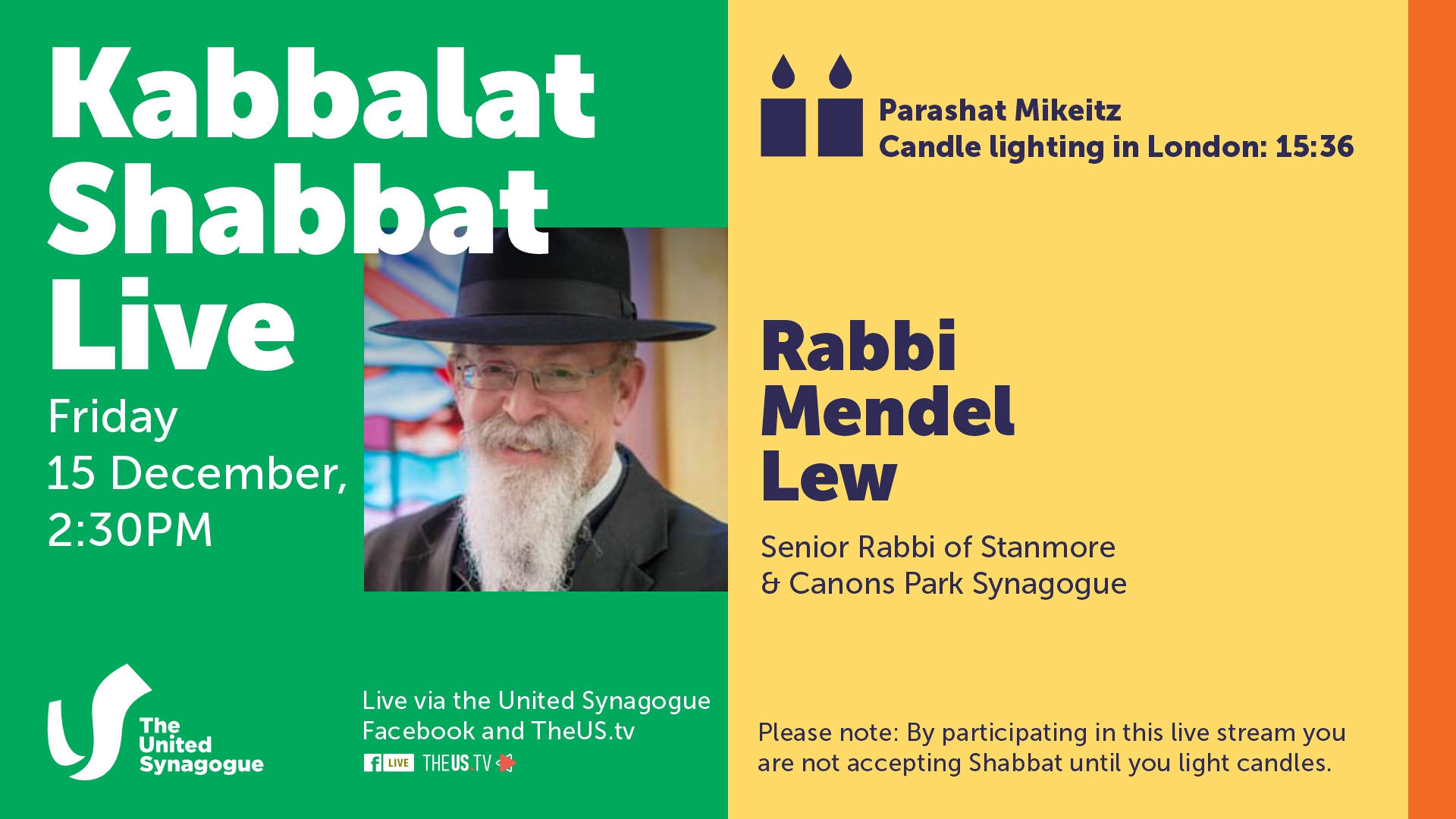 Kabbalat Shabbat at 2:30pm