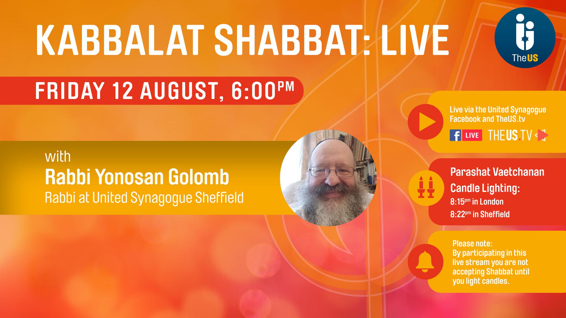 Kabbalat Shabbat at 6:00pm