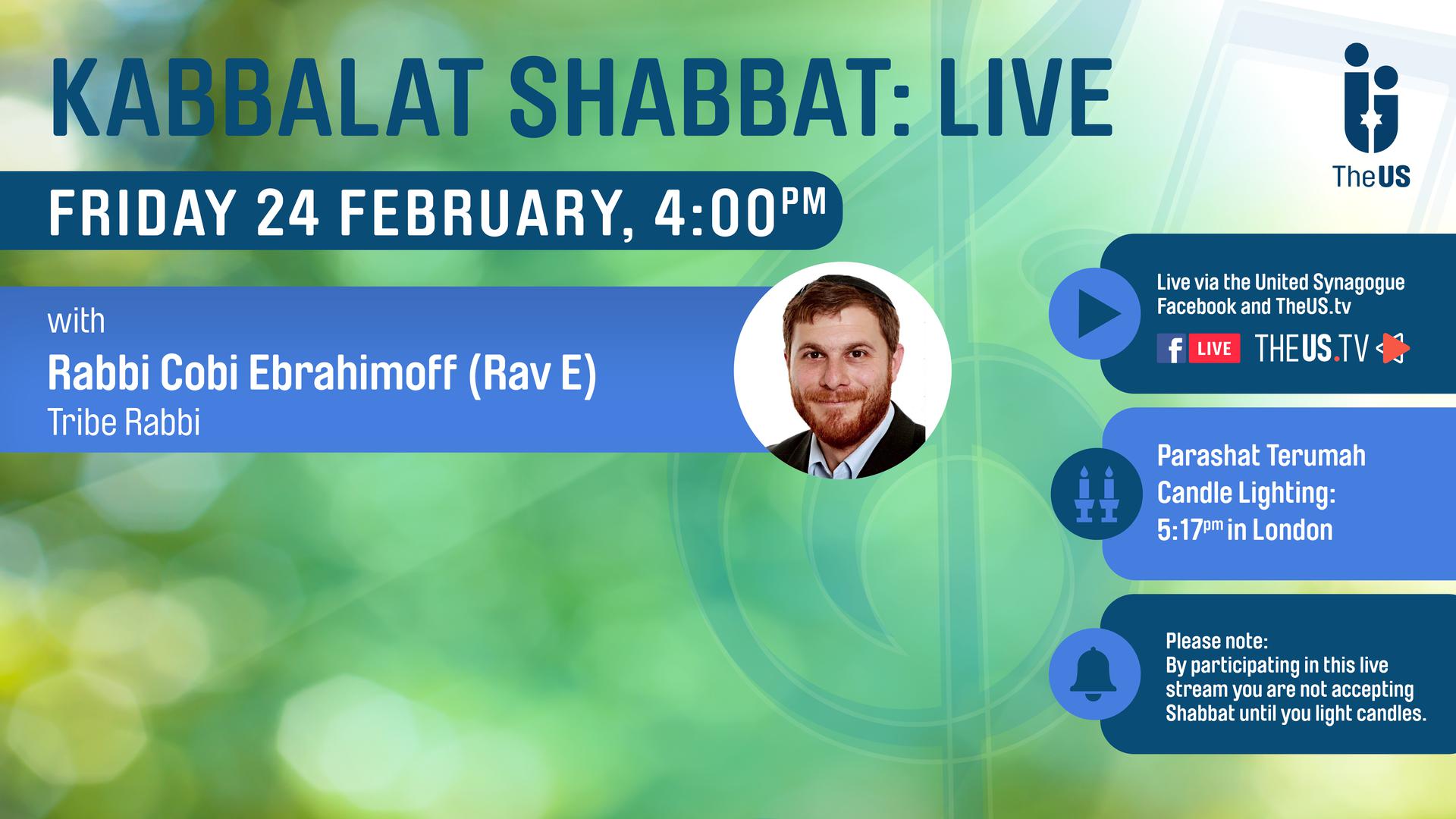 Kabbalat Shabbat at 4:00pm
