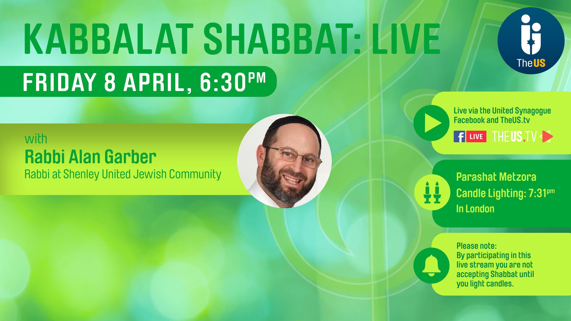 Kabbalat Shabbat at 6:30pm