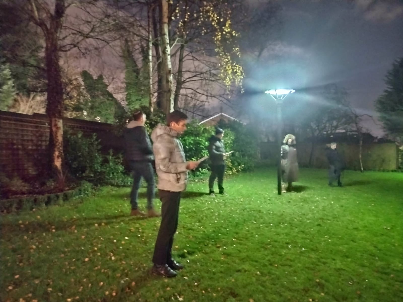 Chanukah singing in the streets