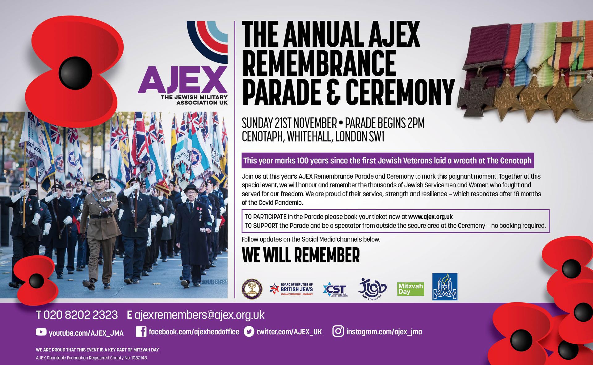 AJEX Remembrance Parade
