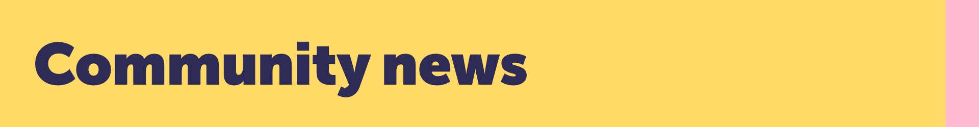 Community news