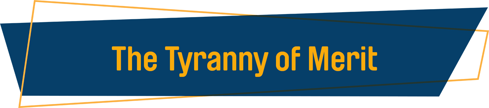 The Tyranny of Merit