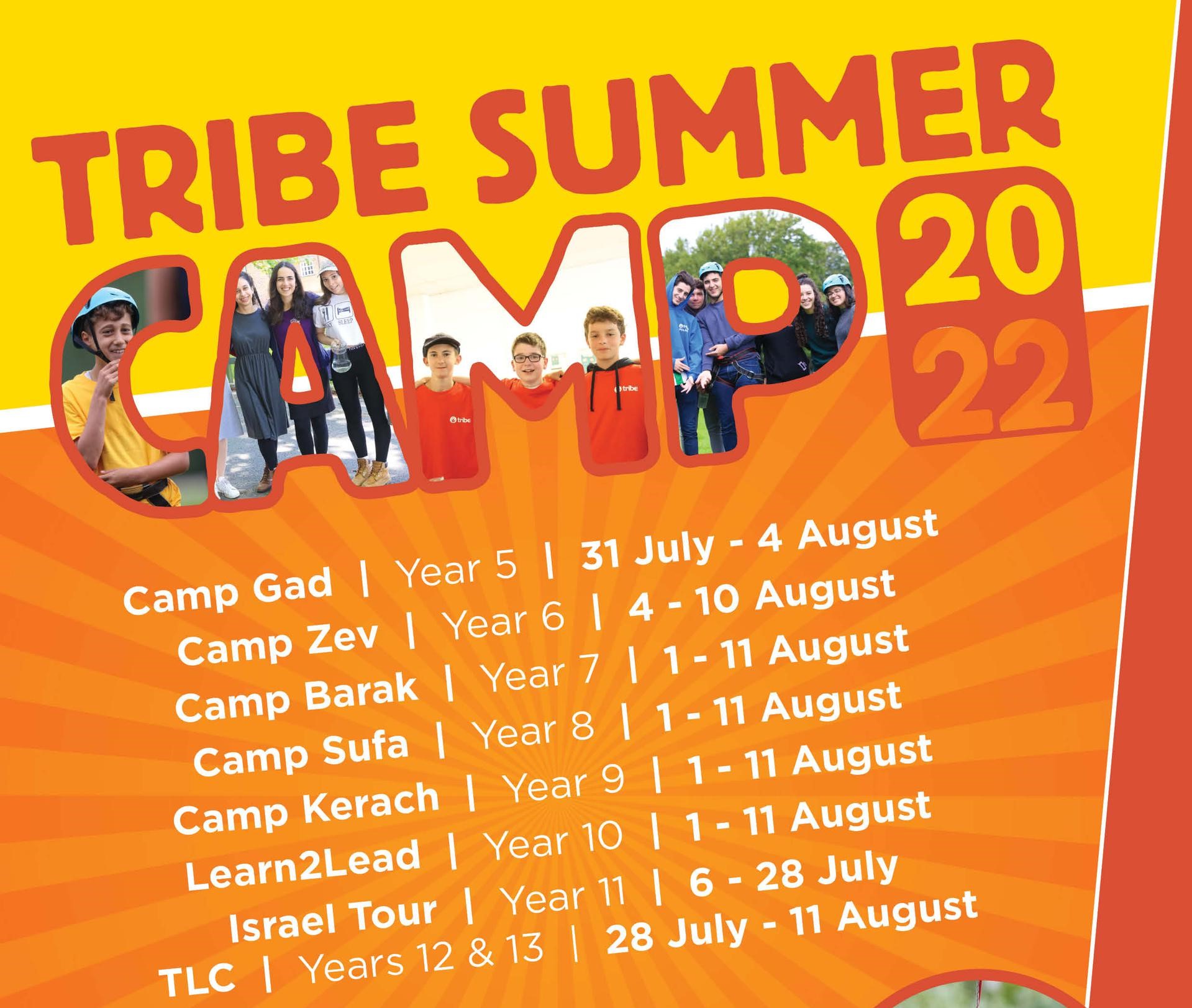 Save the date for Tribe summer camp!