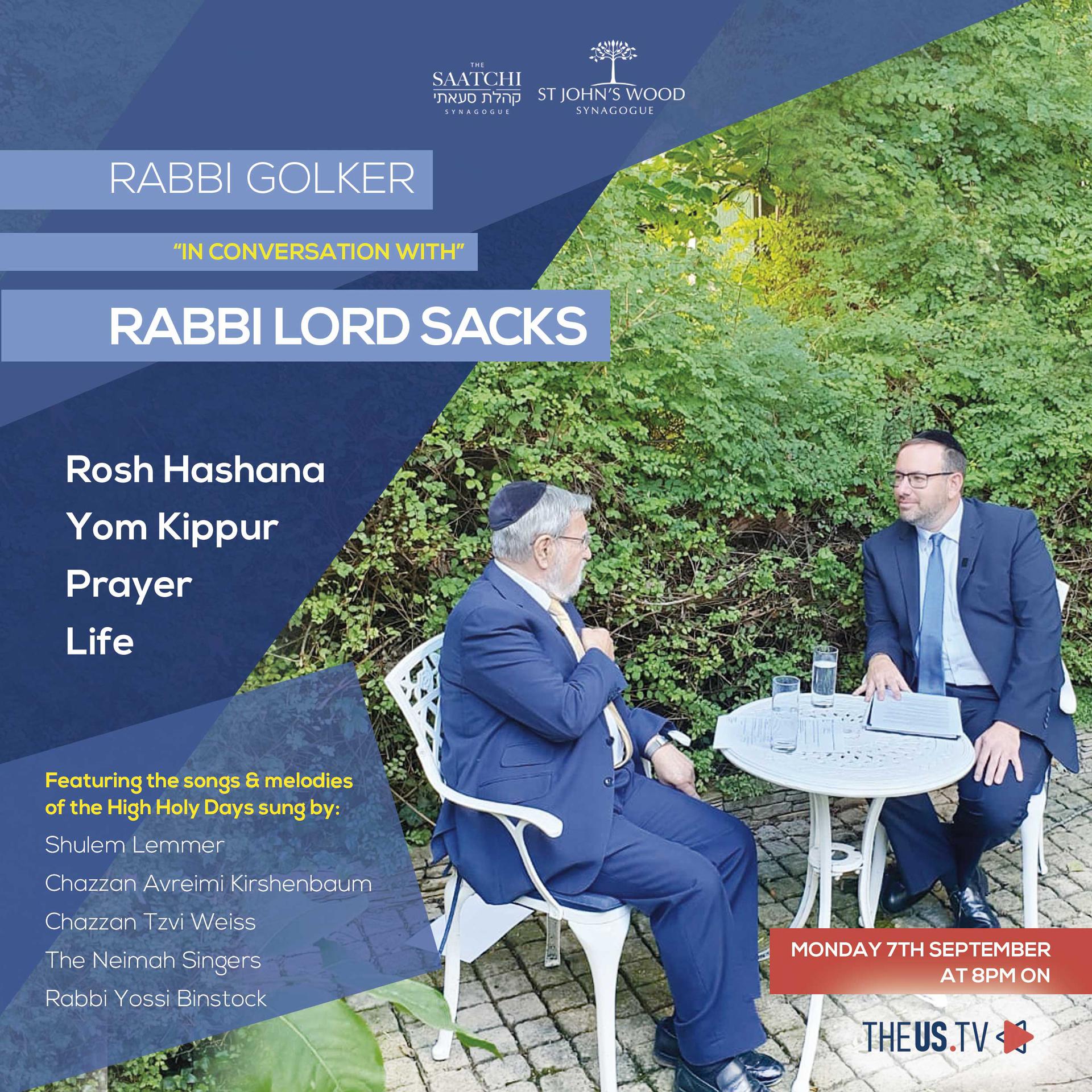 Rabbi Golker in conversation with Rabbi Lord Sacks