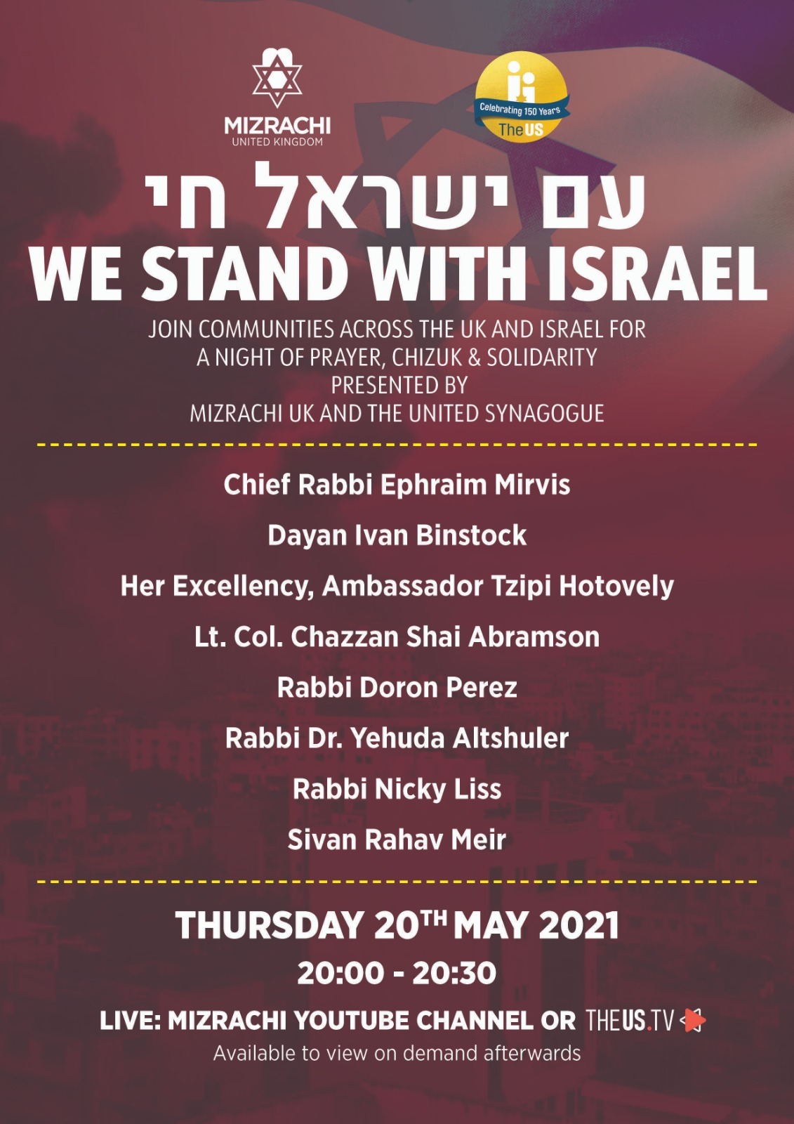 Am Yisrael Chai: We stand with Israel