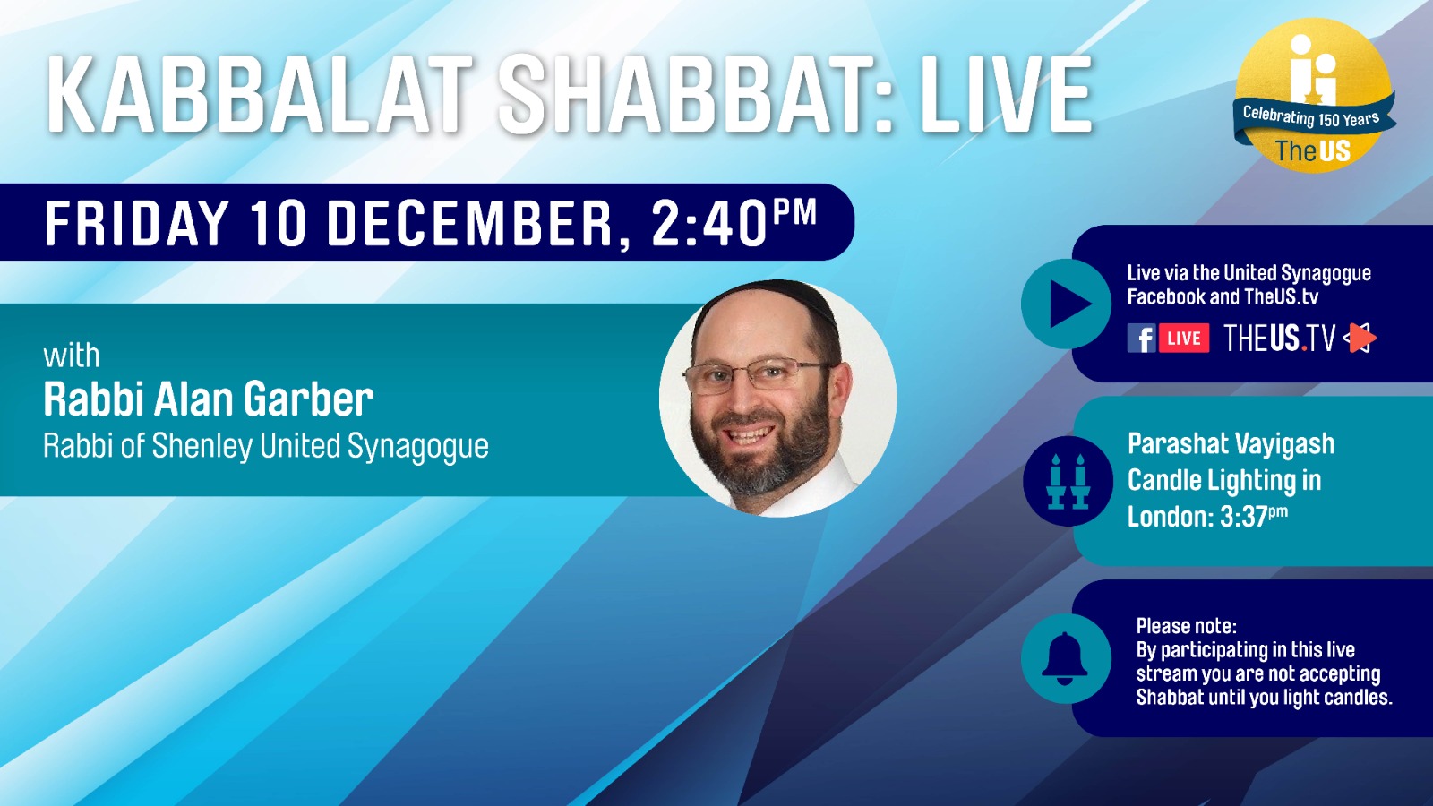 Kabbalat Shabbat at 2:40pm