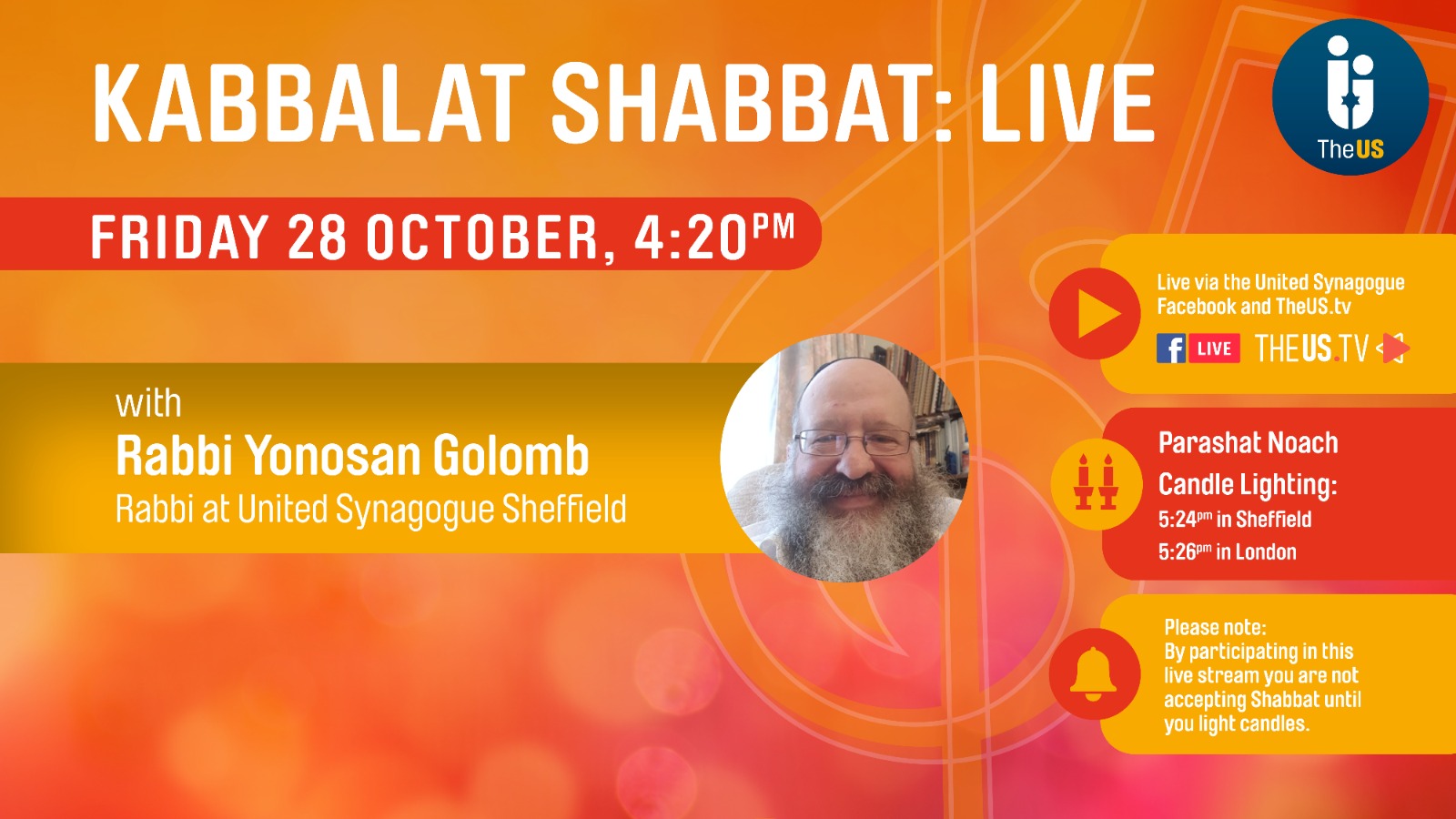 Kabbalat Shabbat at 4:20pm