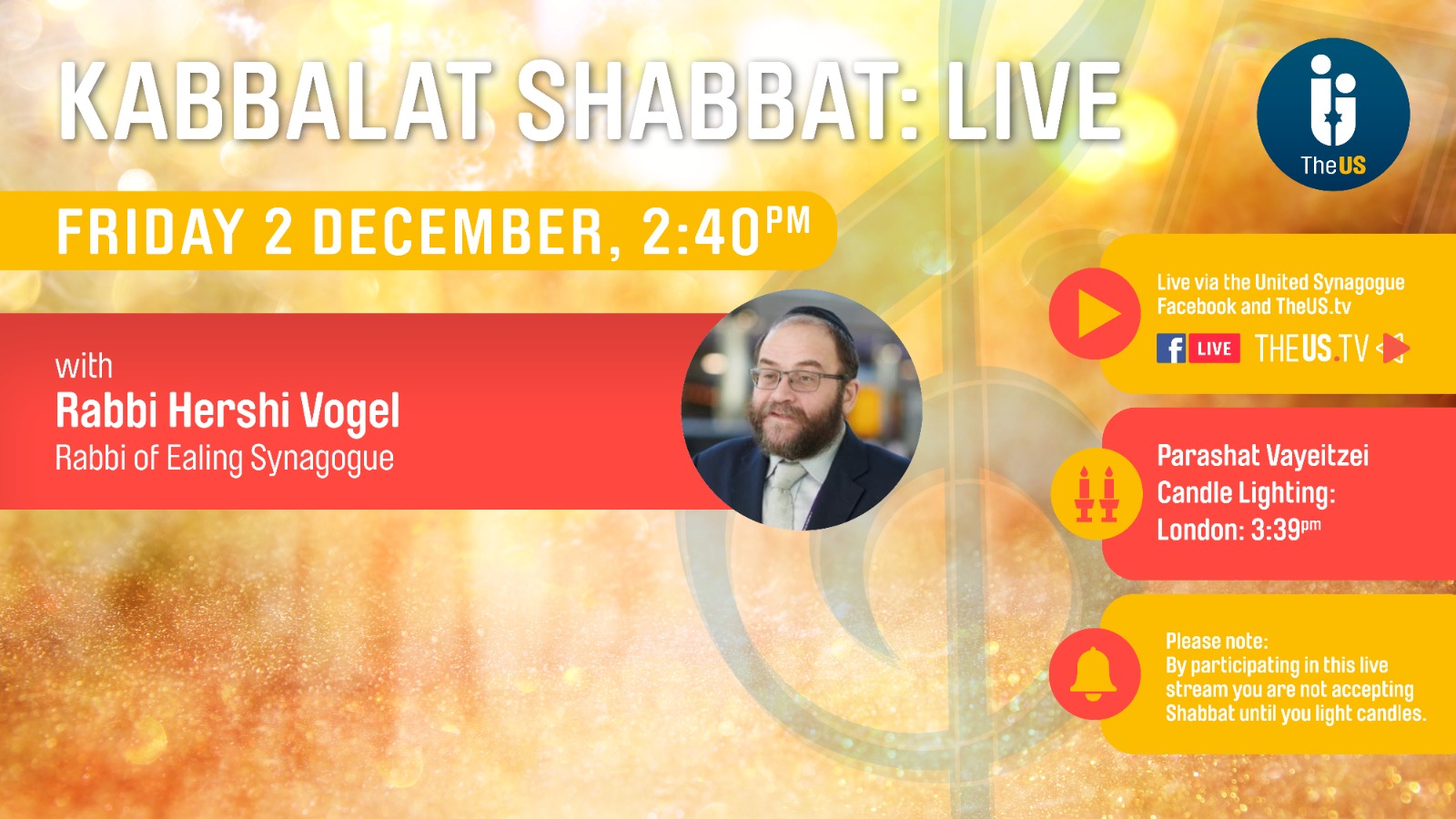 Kabbalat Shabbat at 2:40pm