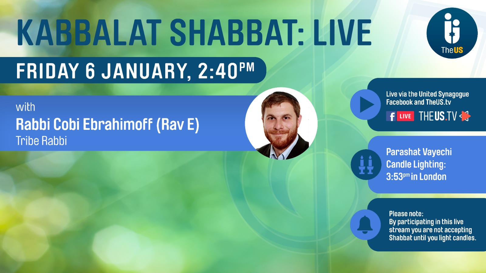 Kabbalat Shabbat at 2:40pm