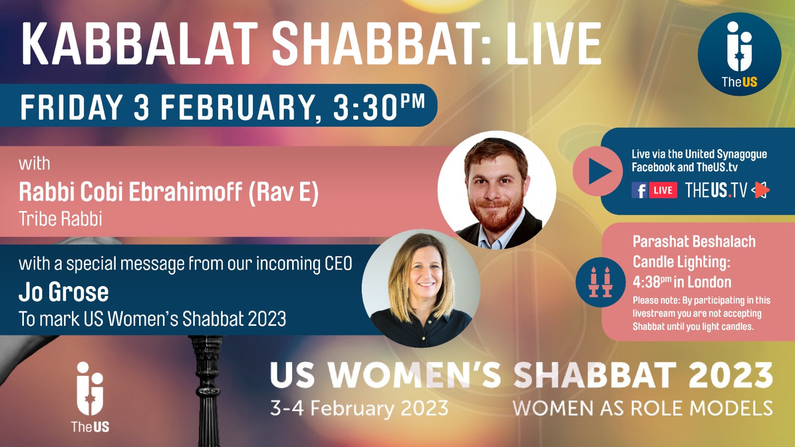 Kabbalat Shabbat at 3:30pm