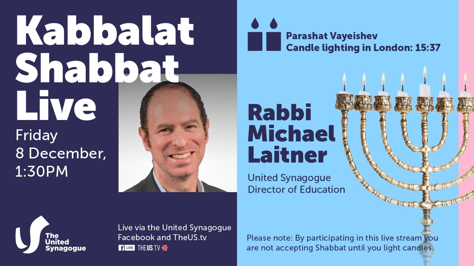 Kabbalat Shabbat at 1:30pm