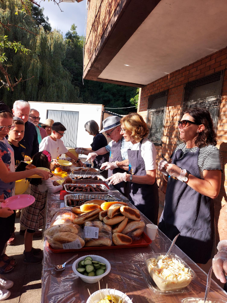 Belmont has a BBQ