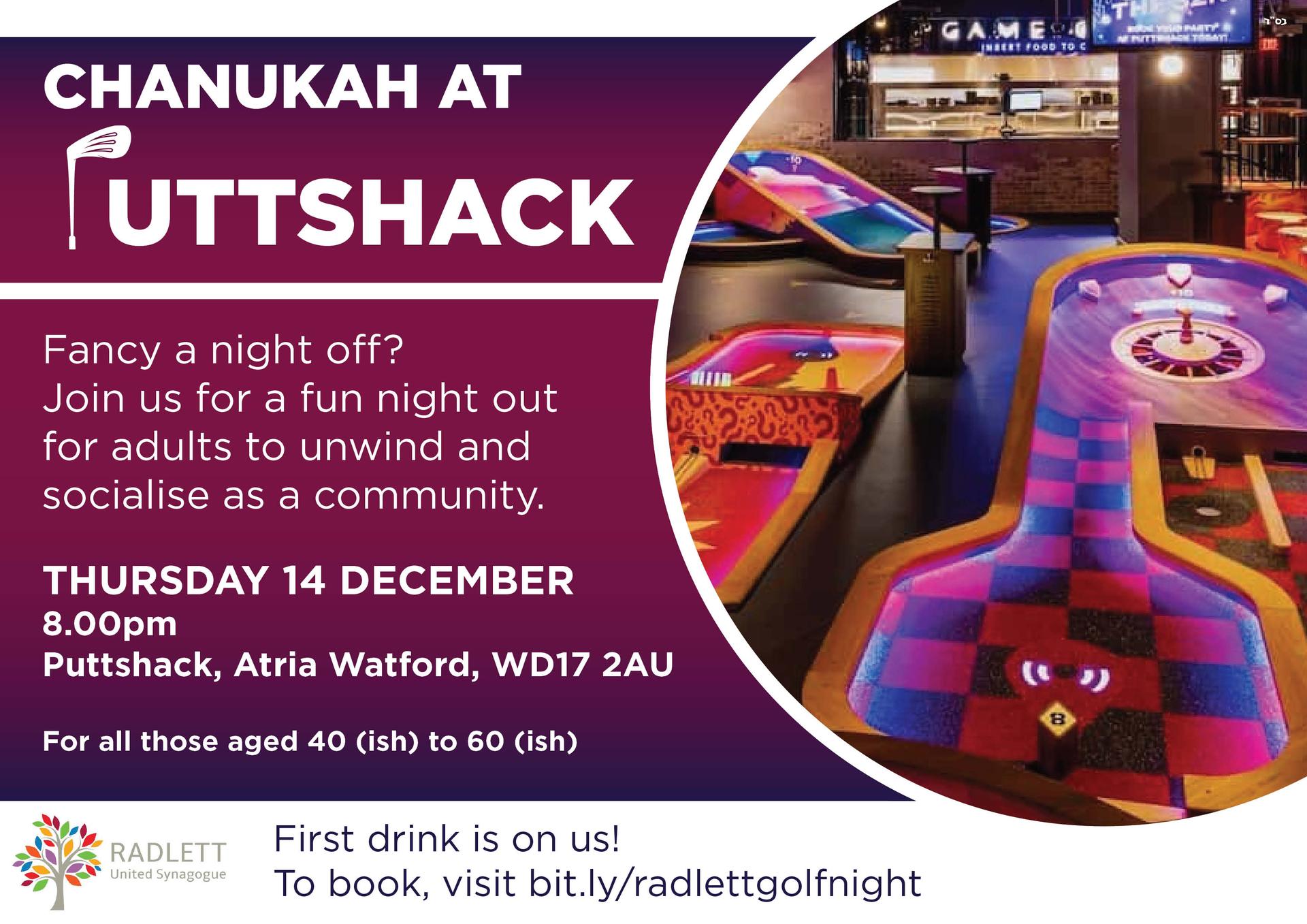 Chanukah at Puttshack