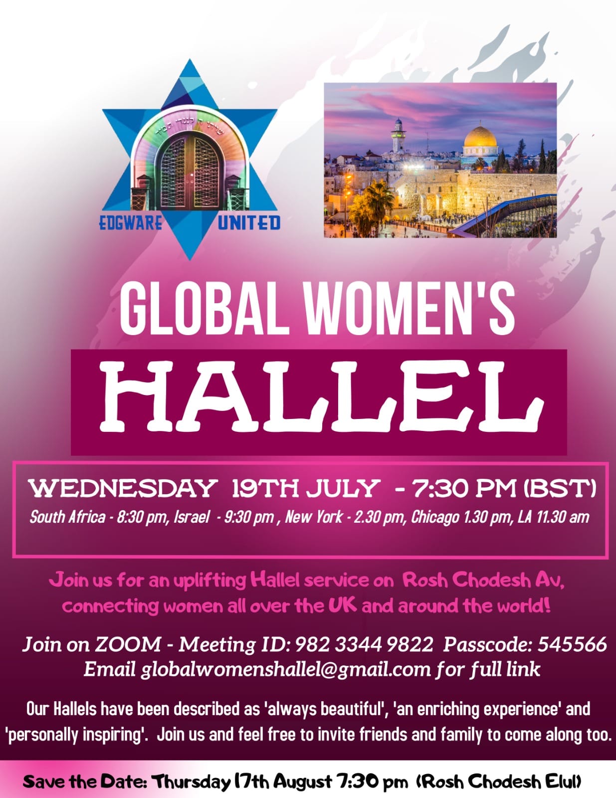Global Women's Hallel