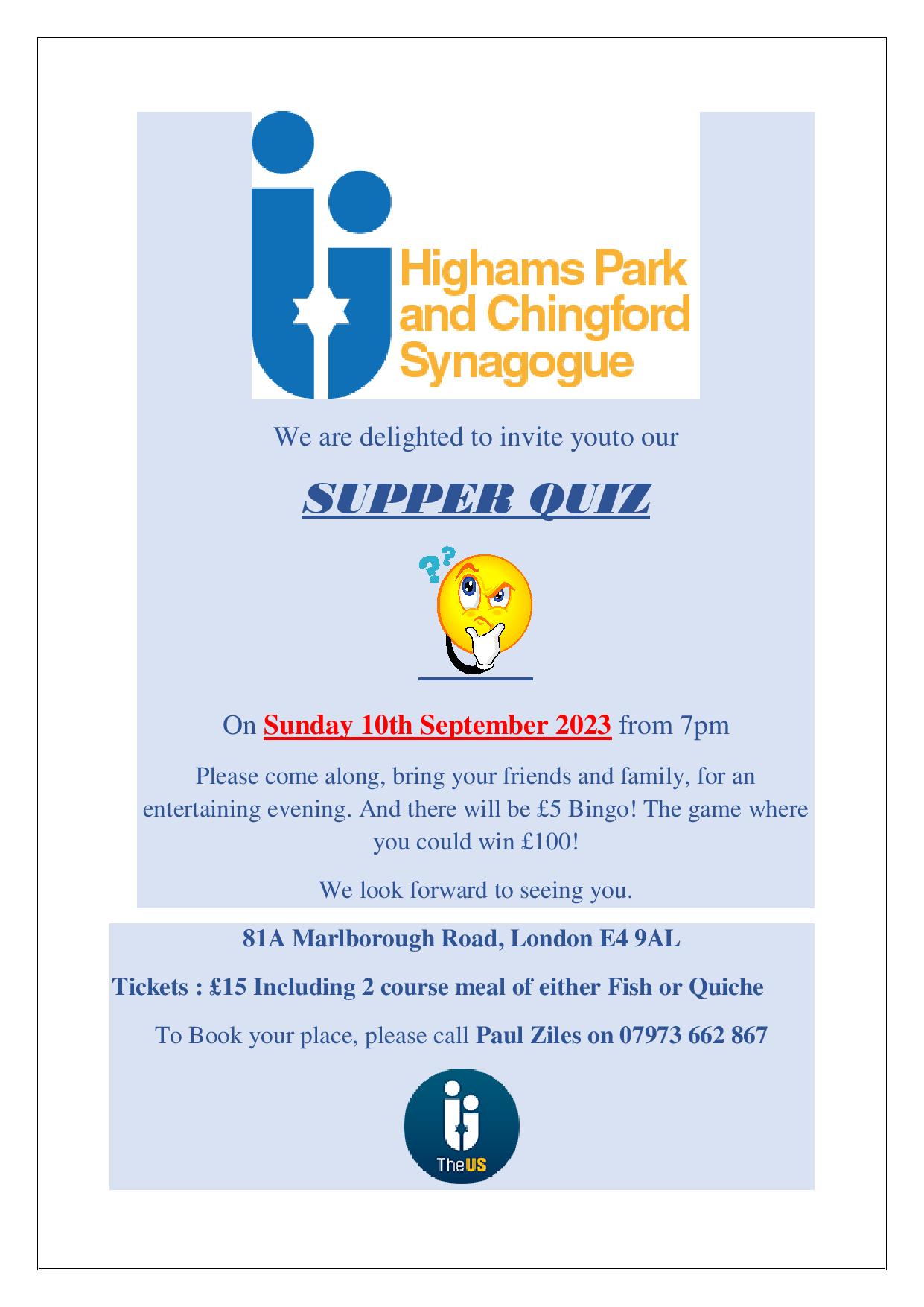Supper Quiz