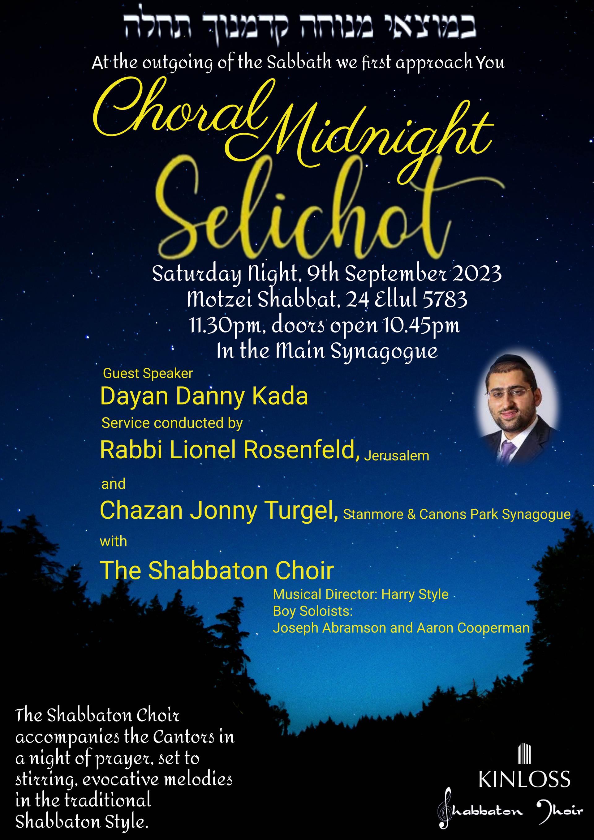 Choral Midnight Selichot