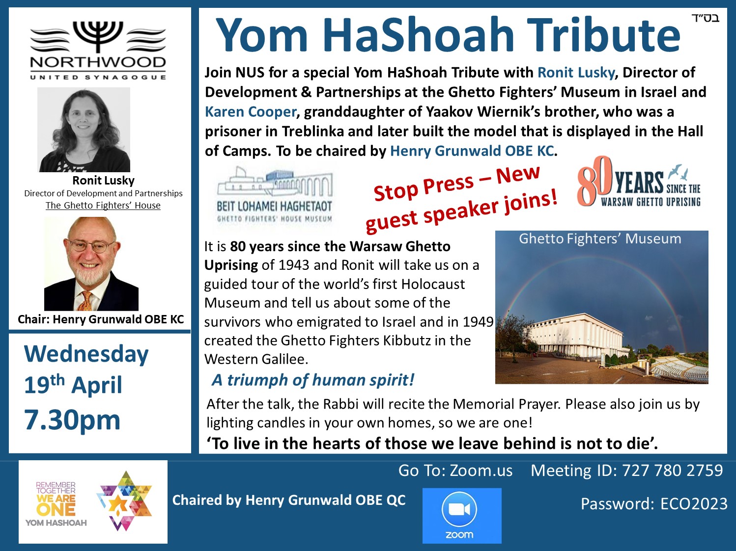 Yom HaShoah Tribute