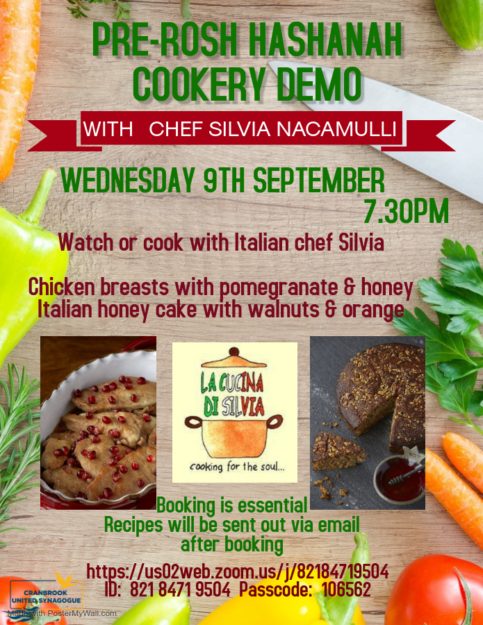 Pre-Rosh Hashanah Cookery Demo