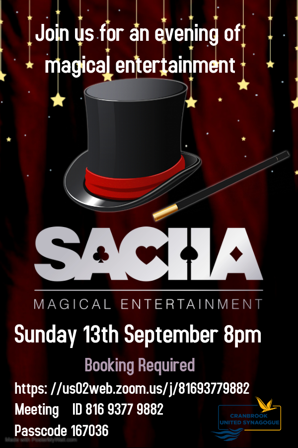 Zoom Magical Evening - 13th September 2020