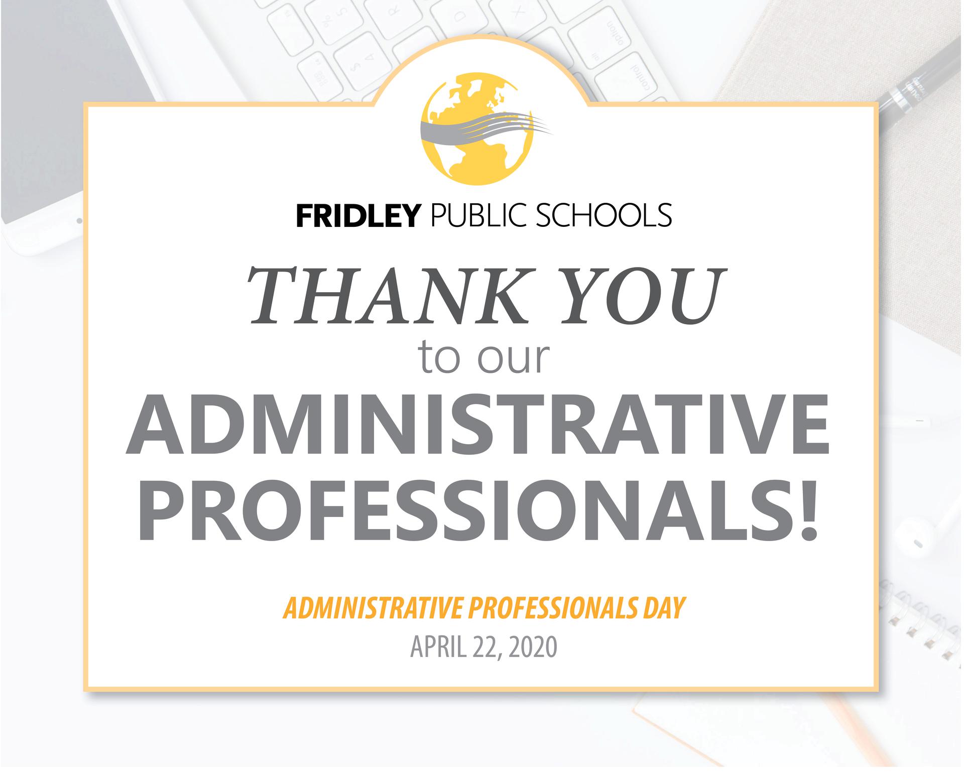 Thank You Administrative Professionals