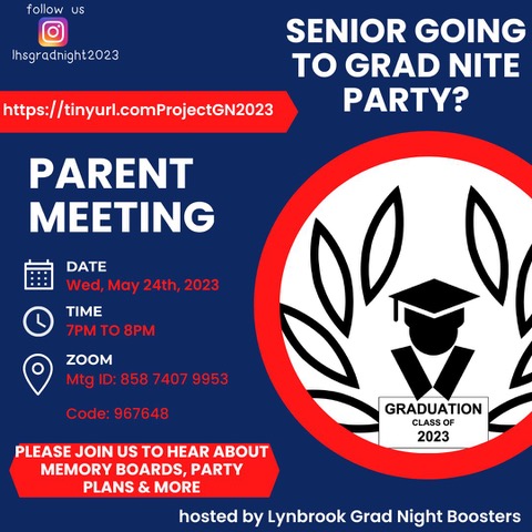 Senior Parent Grad Nite Meeting