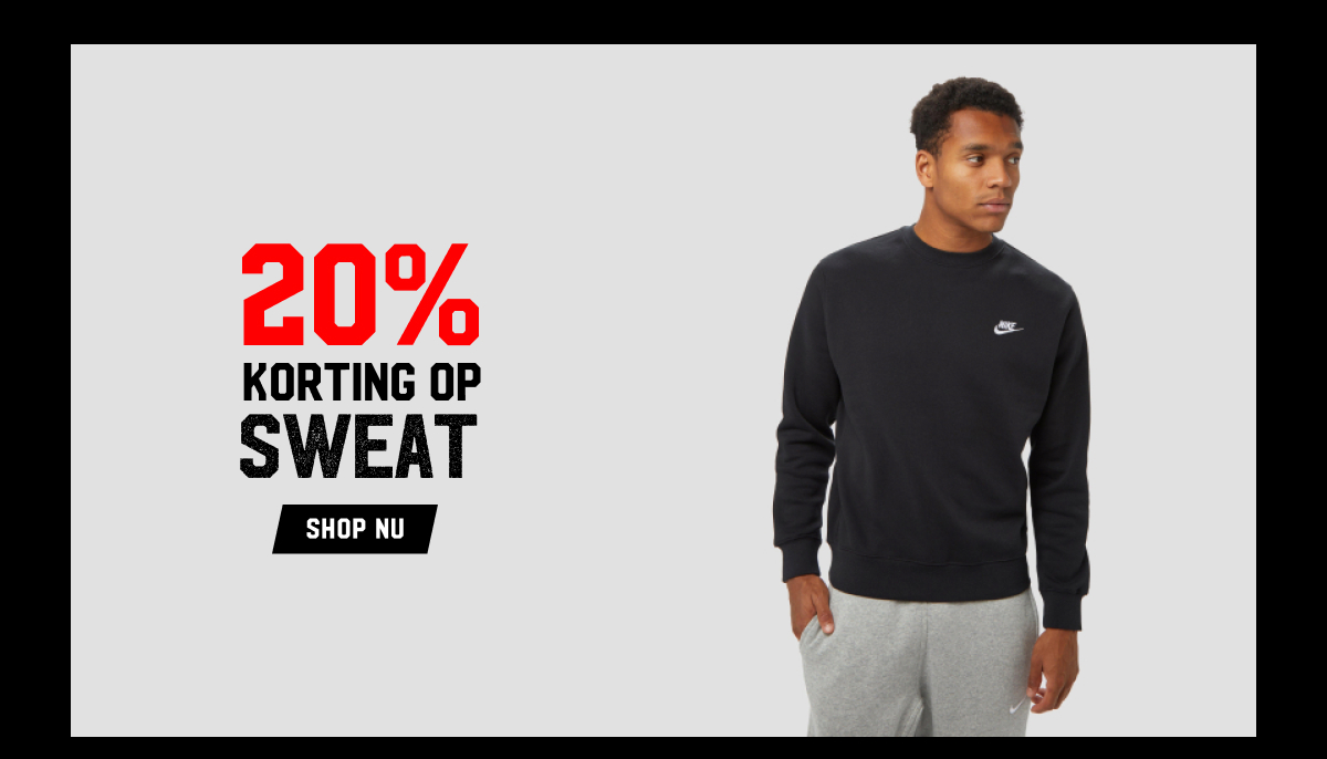 20% korting op Sweat