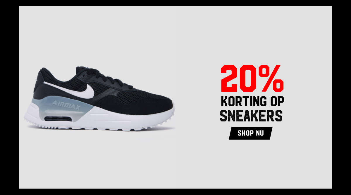 20% korting op Sneakers