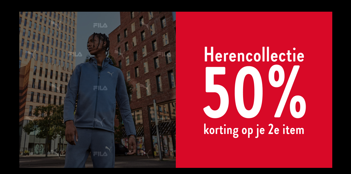 Heren - 50% korting op je 2e item