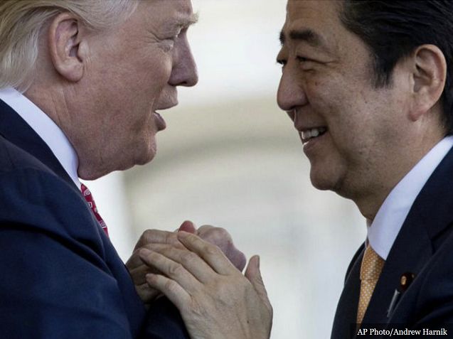 President Trump with Japanese Prime Minister Shinzo Abe