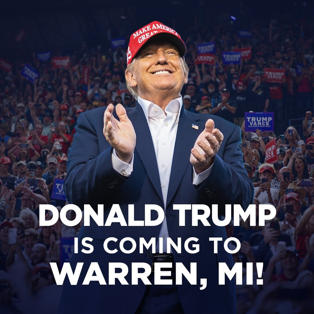 TUESDAY: President Trump to hold rally in Michigan celebrating is first 100 days in office