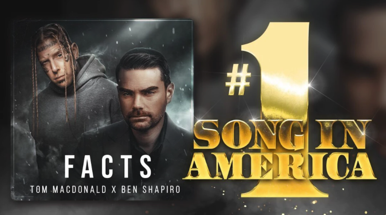 Ben Shapiro’s Rap Debut ‘Facts’ With Tom MacDonald Becomes #1 Song In The Country