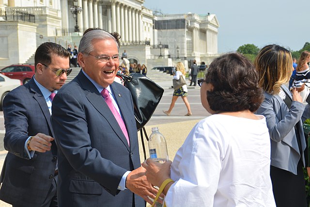 Democrat Sen Menendez pleads not guilty to 12 new charges, including obstruction, in corruption case