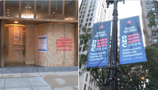 Fear in Chicago: Businesses Board Up, Dems Told to Use Aliases As Pro-Hamas Protests Expected at DNC
