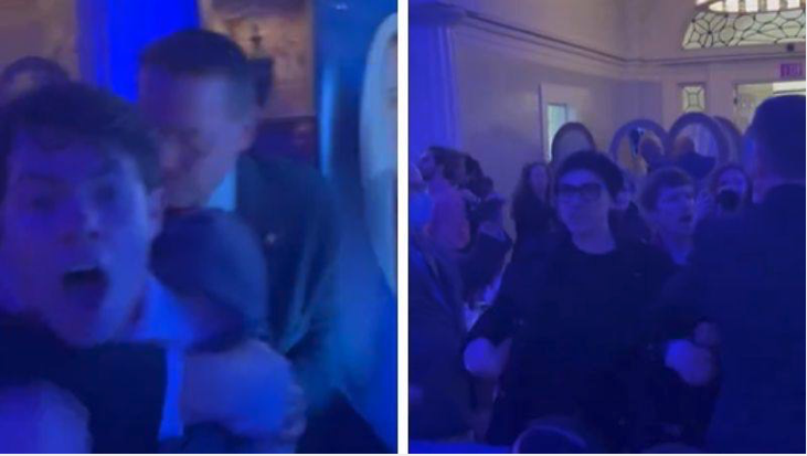 BREAKING: Climate activists get WRECKED after disrupting American Moment gala in Washington, DC featuring Sen. JD Vance