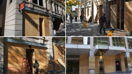 Watch: DC Begins Boarding Up Ahead Of Election Over Social Unrest Fears