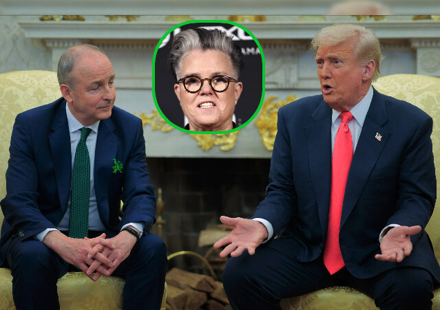 Watch: Trump Mocks Rosie O’Donnell in Front of Irish Leader Day After She Announced She Fled to Ireland