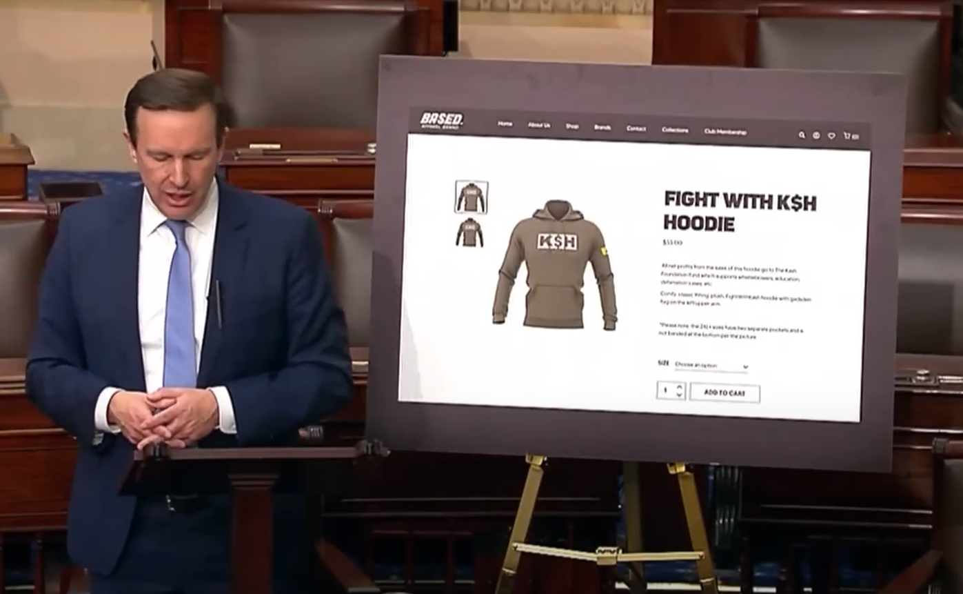 WHILE SUPPLIES LAST: Get your Fight with K$H Hoodie as seen on the Senate floor!