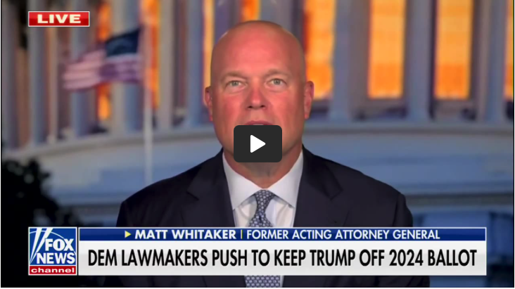 The left wants to disqualify Trump because they're afraid of him