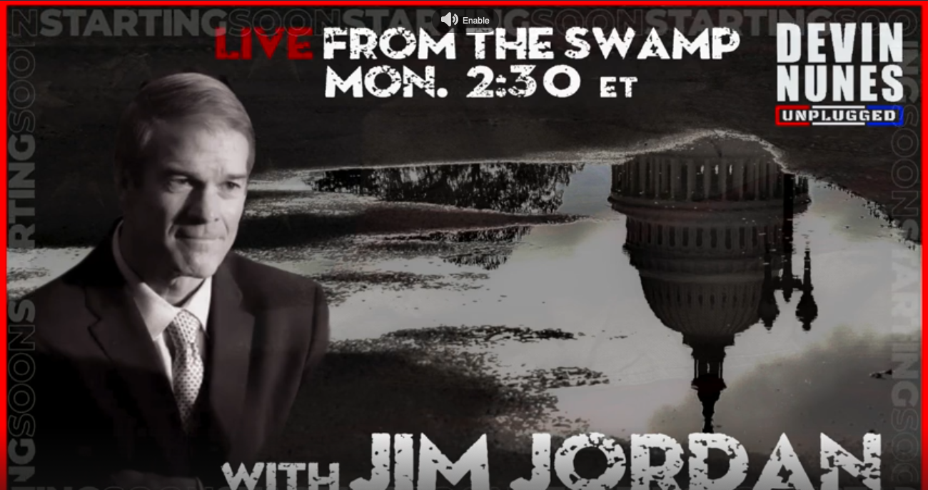 Live From the Swamp with guest Rep. Jim Jordan