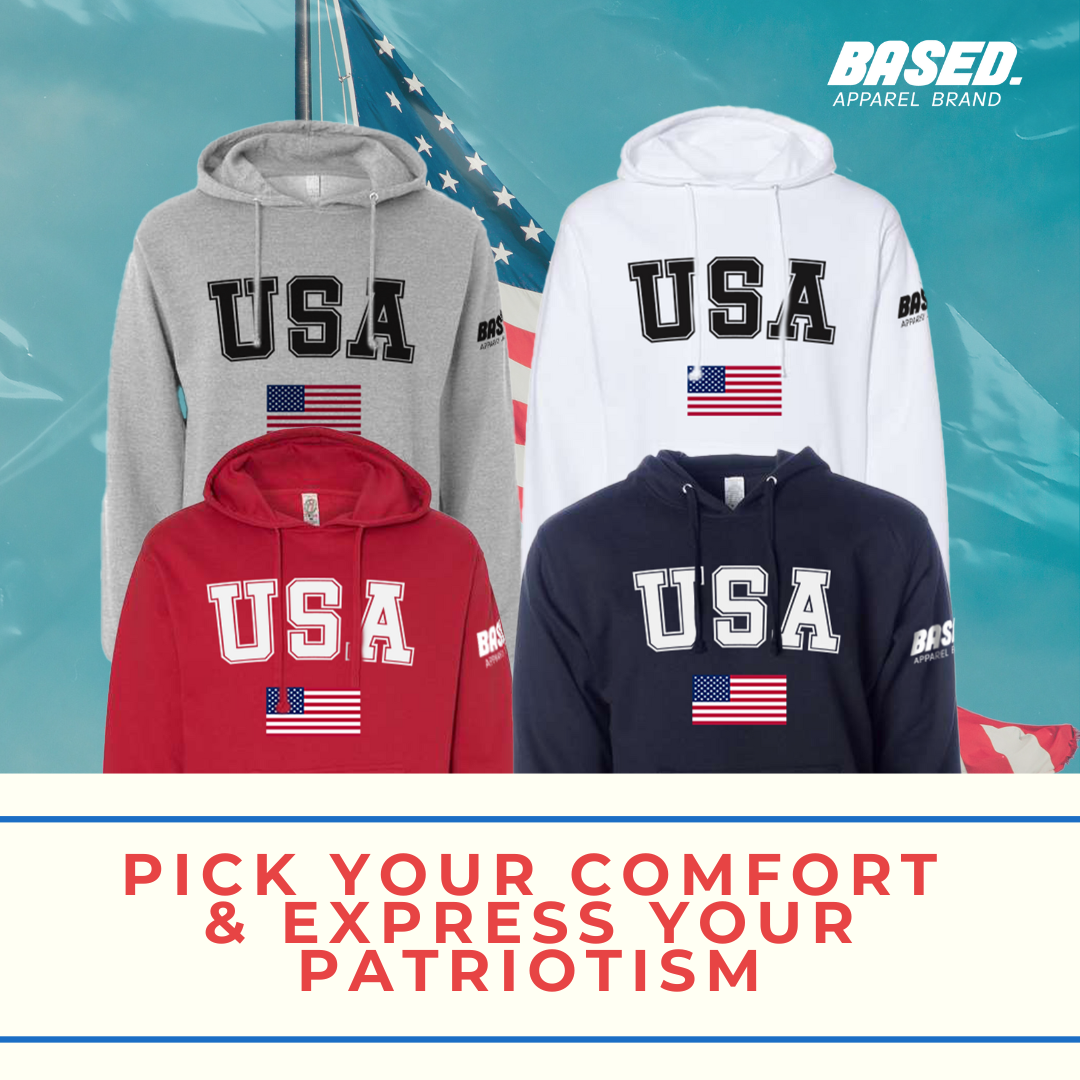 Our USA Classic Collection is 15% off! Check out the T-Shirts, Crewnecks & hoodies now!
