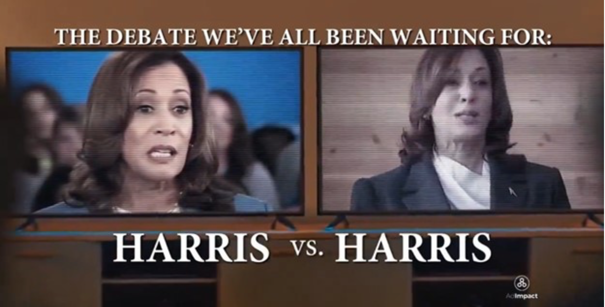 WATCH: Trump Campaign Releases Devastating Ad Exposing Kamala Harris by Having Her ‘Debate’ Herself