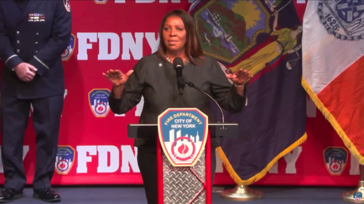 NY AG Letitia James booed at FDNY ceremony with chants of 'Trump! Trump! Trump!'