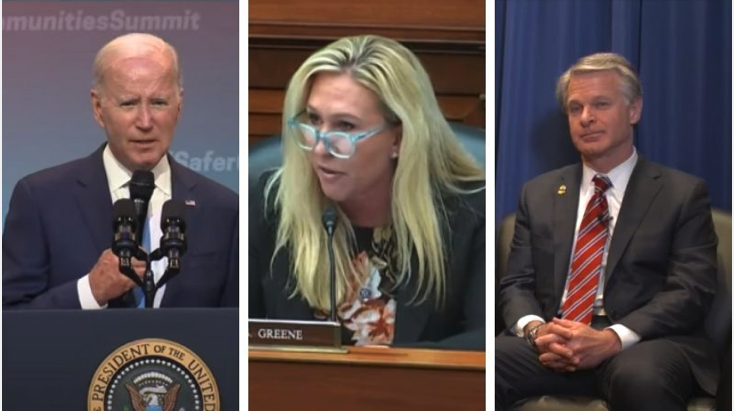 MTG says that Biden and Christopher Wray 'absolutely should be impeached'